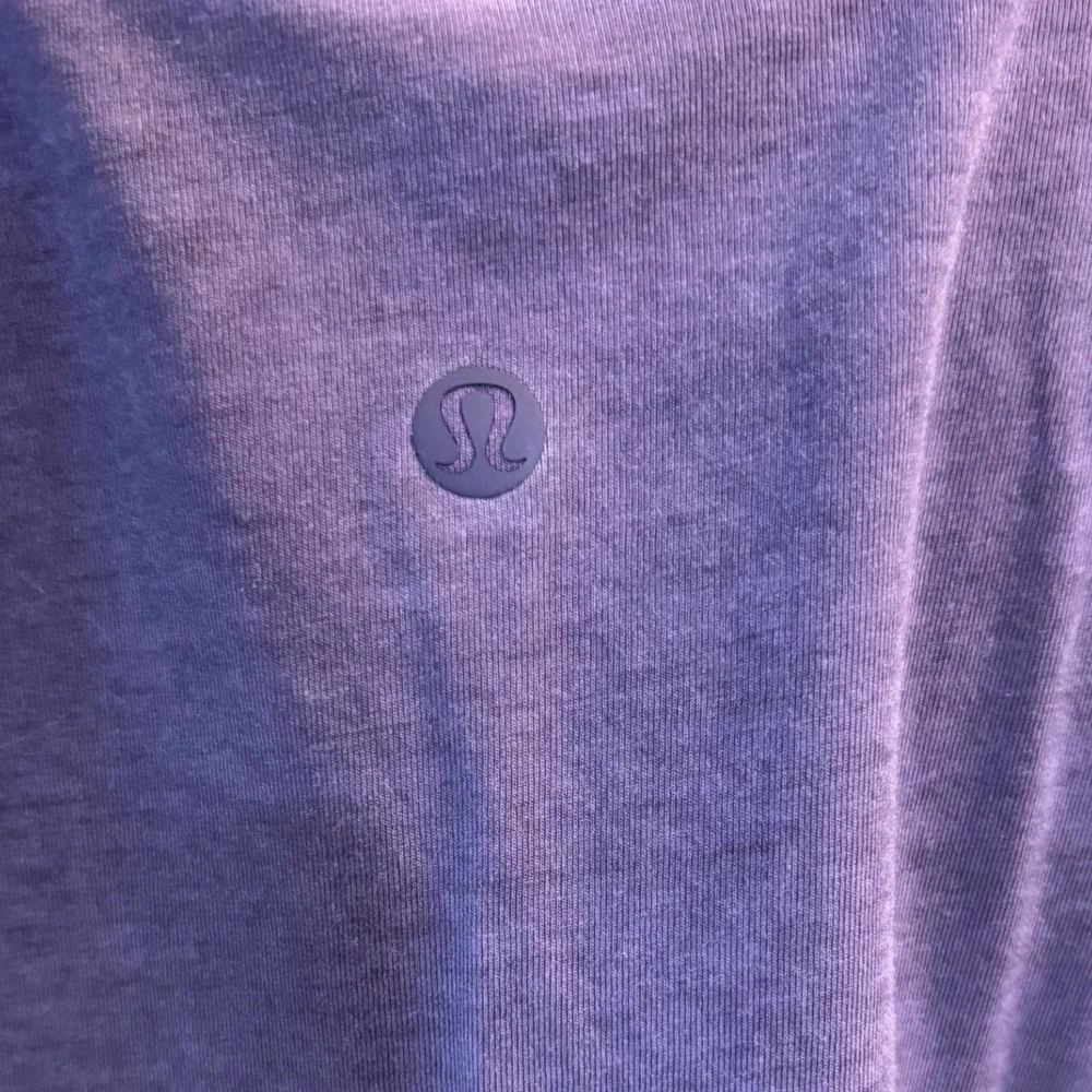 Lululemon Emerald Long Sleeve *Fade Washed Purple Ink Size 8 - Picture 7 of 9